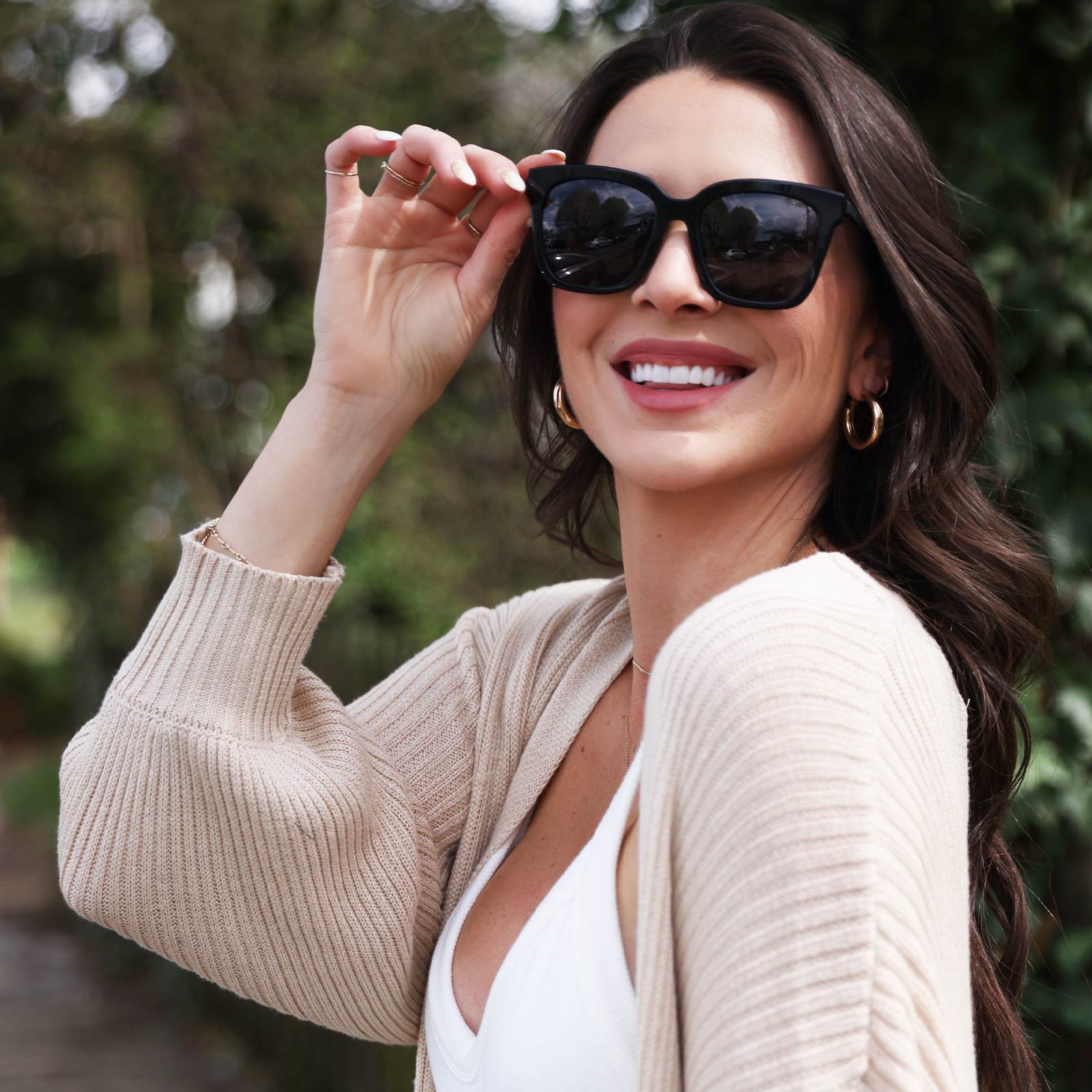 Bella - Black Grey Polarized Sunglasses