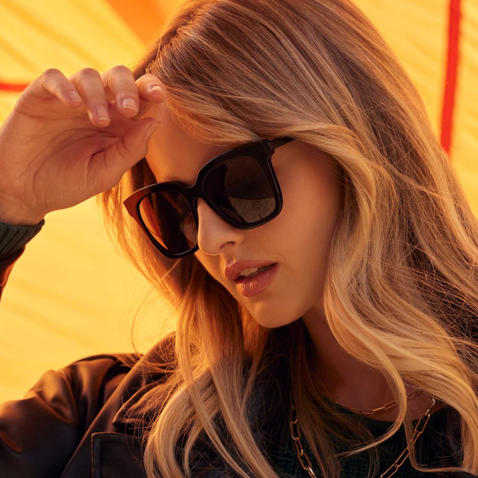 Bella - Black Grey Polarized Sunglasses