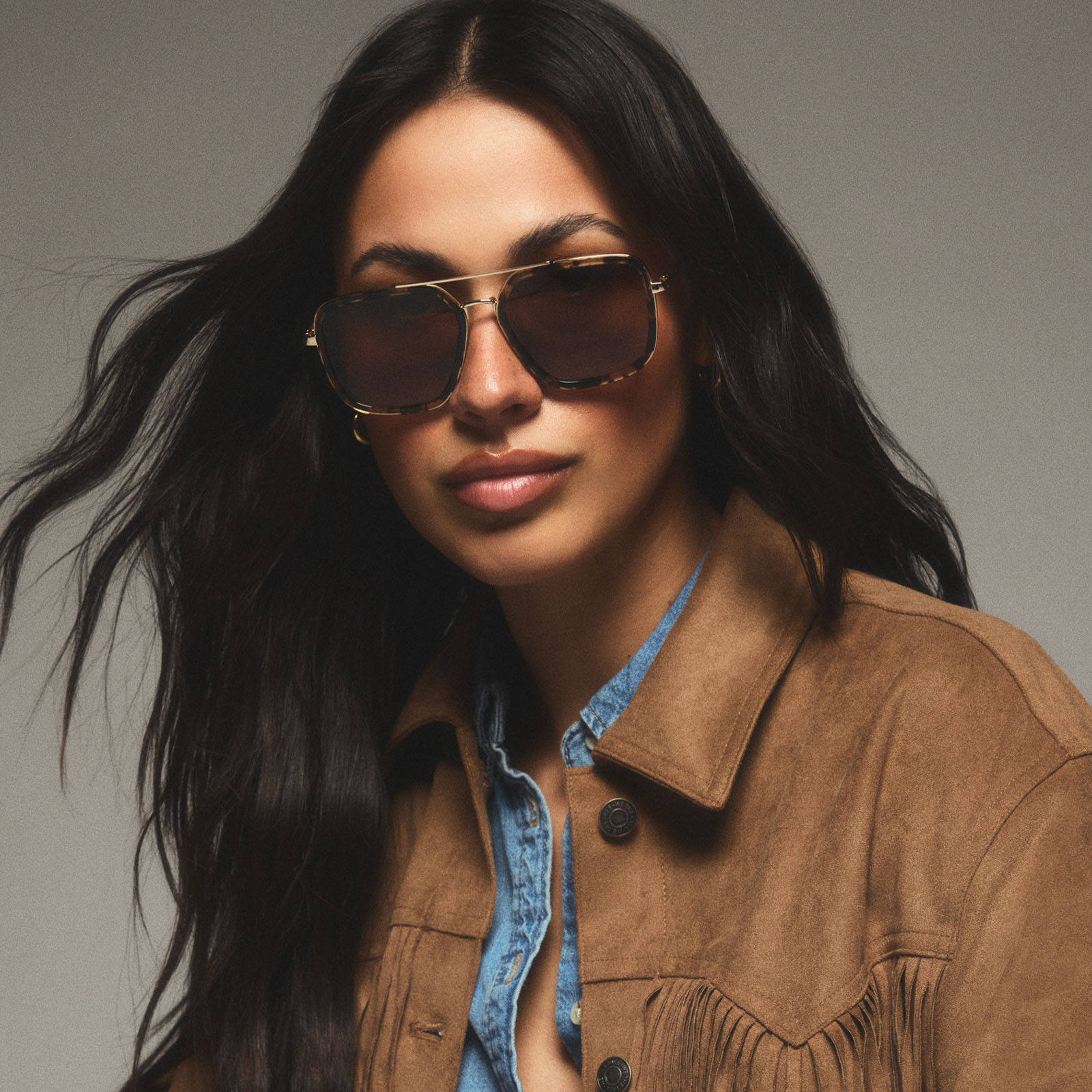 Jordan - Espresso Tortoise Brown Gradient Polarized Sunglasses