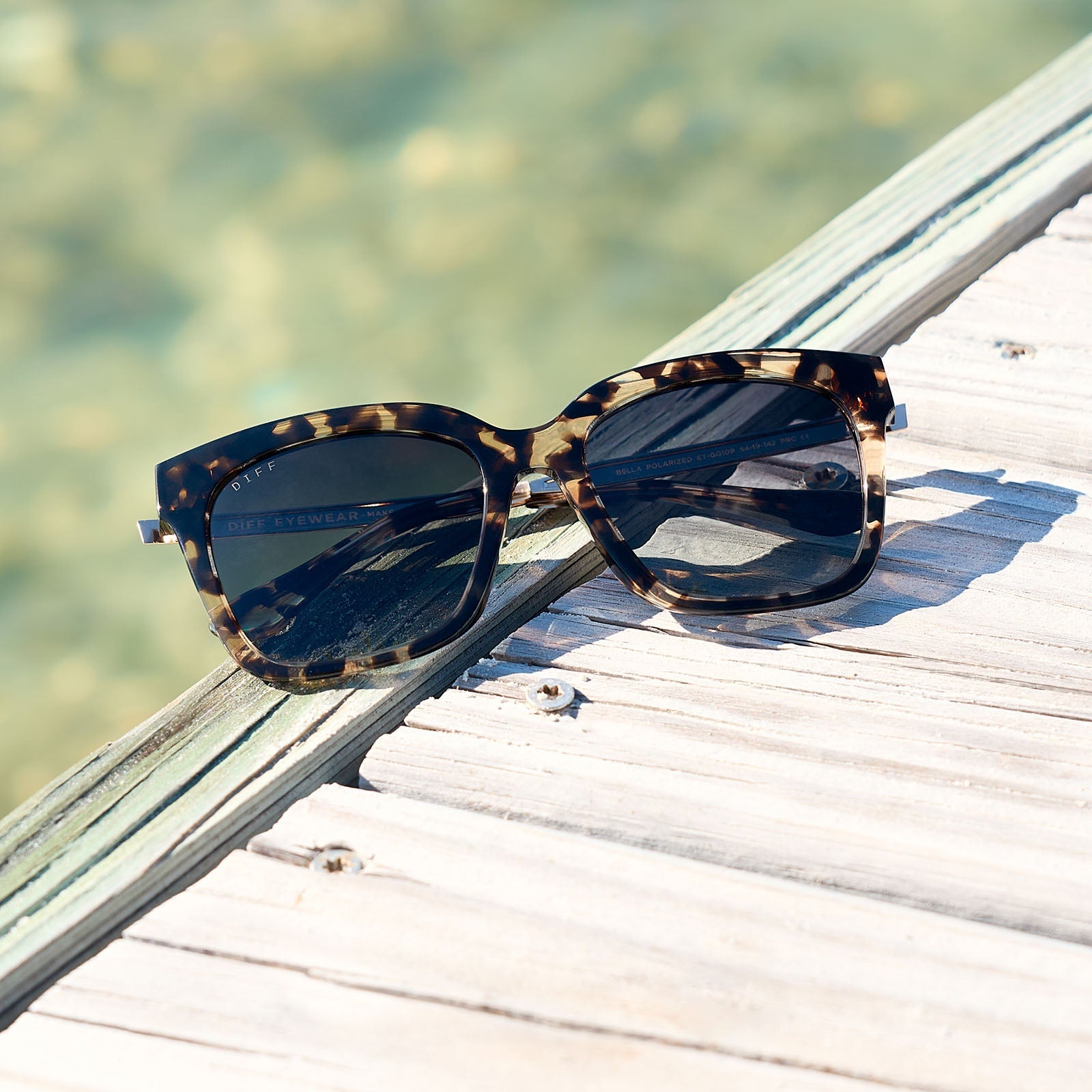 Bella - Espresso Tortoise Grey Gradient Polarized Sunglasses