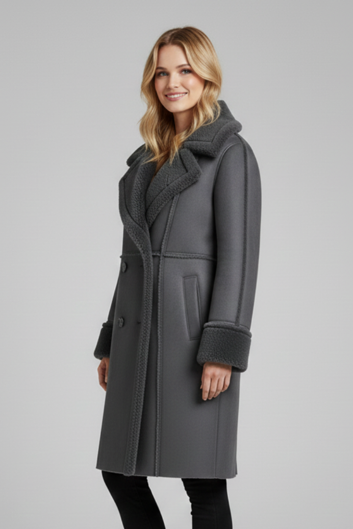 Women's Long Lapel Coat