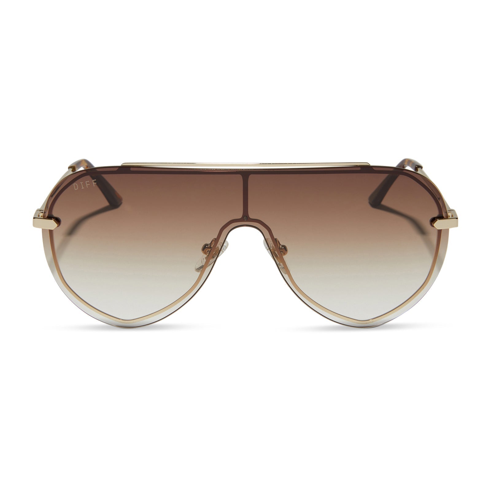 Imani - Gold Brown Gradient Sunglasses