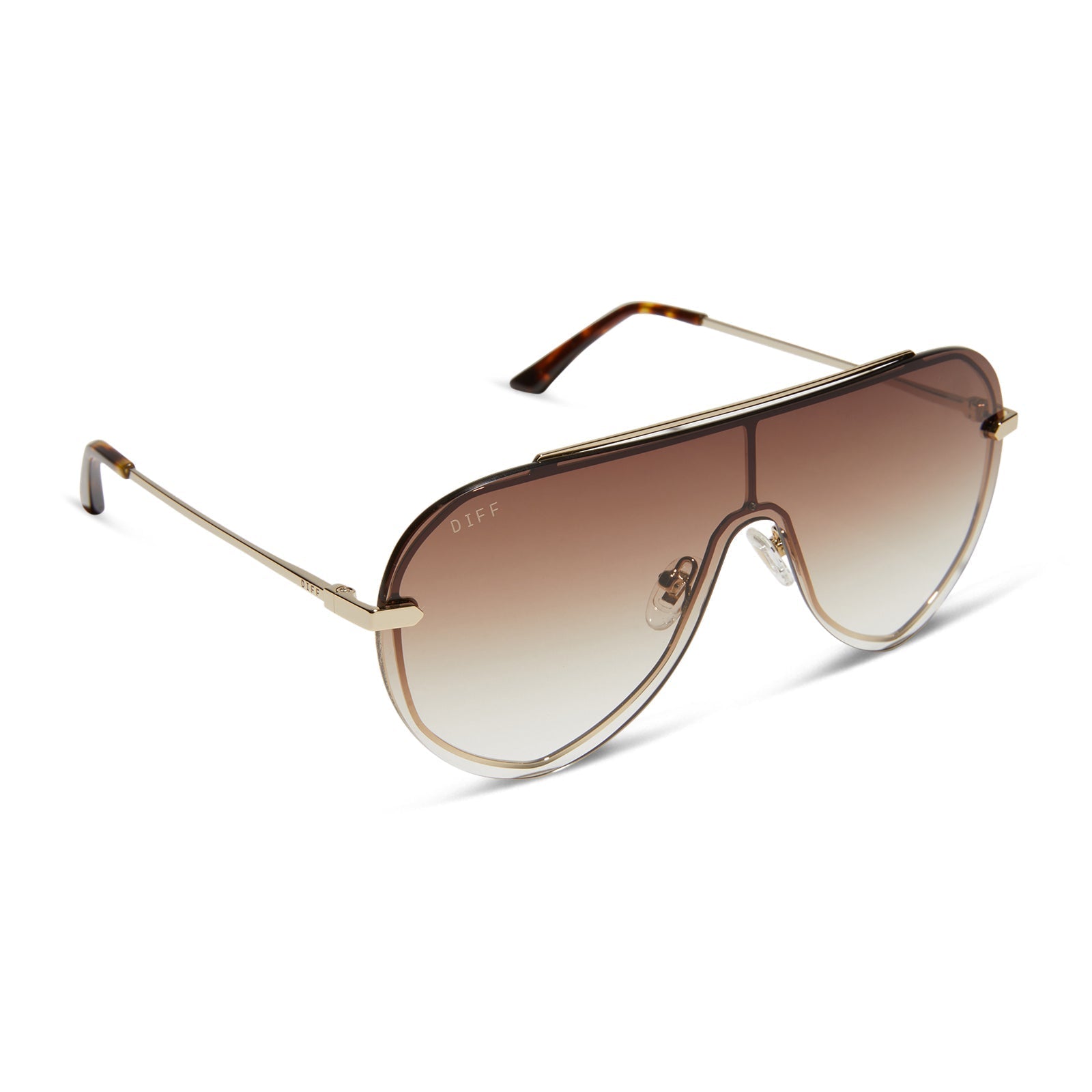 Imani - Gold Brown Gradient Sunglasses