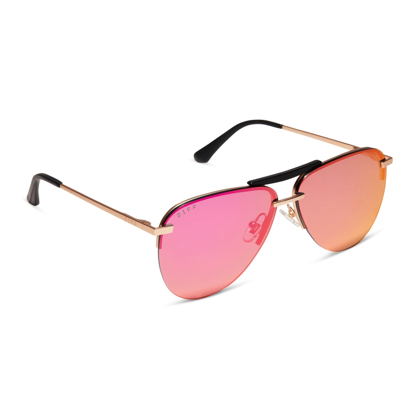 Tahoe - Matte Gold Sunset Mirror Polarized Sunglasses