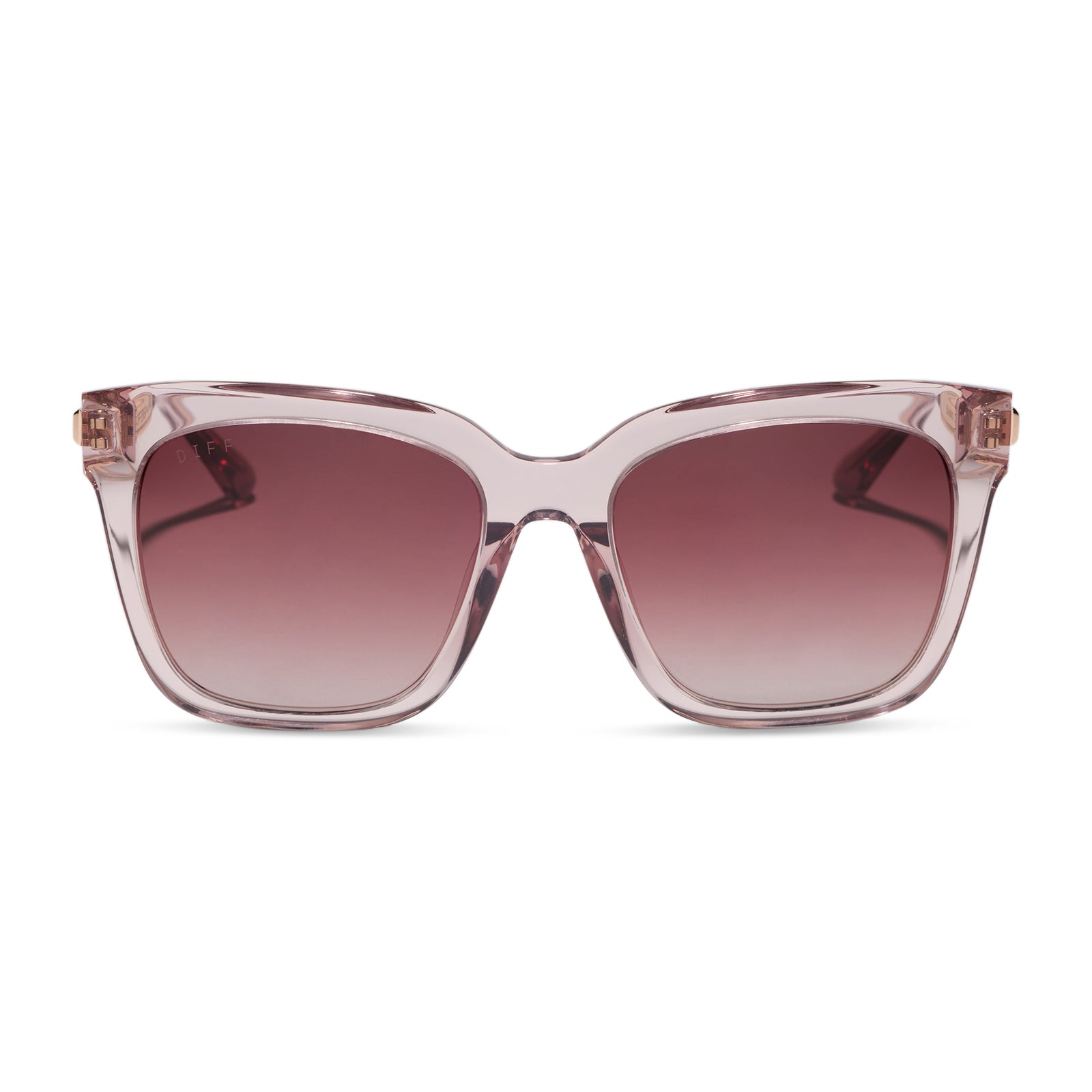 Bella - Light Pink Crystal Wine Gradient Sunglasses