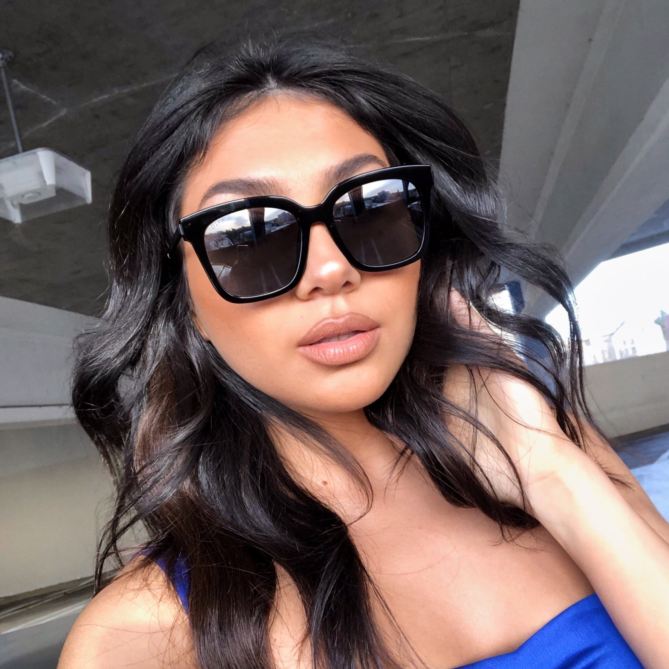 Bella - Black Grey Polarized Sunglasses
