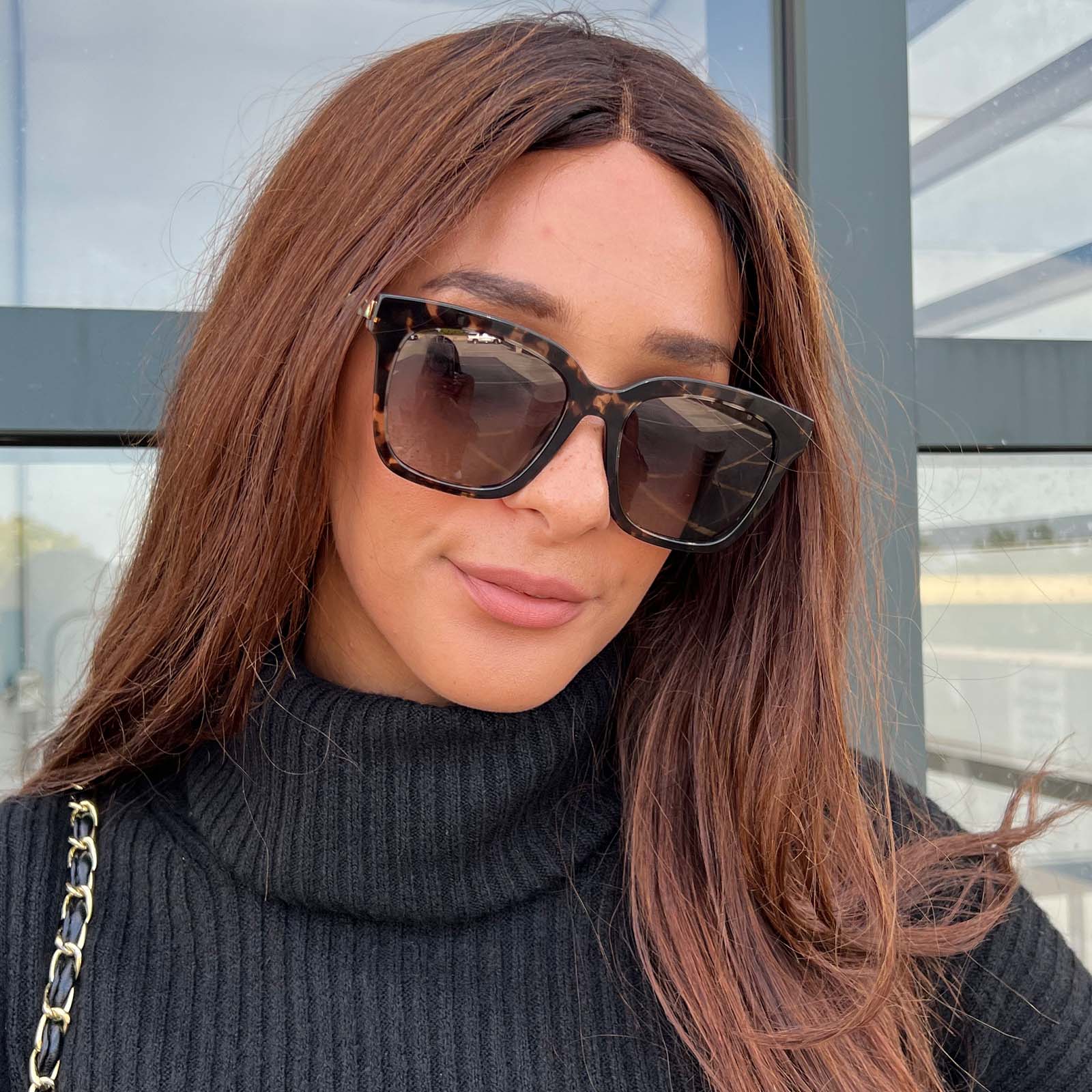 Bella - Espresso Tortoise Grey Gradient Polarized Sunglasses