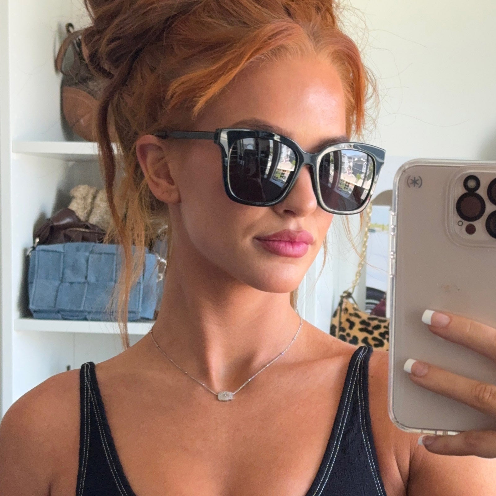 Bella - Black Grey Polarized Sunglasses
