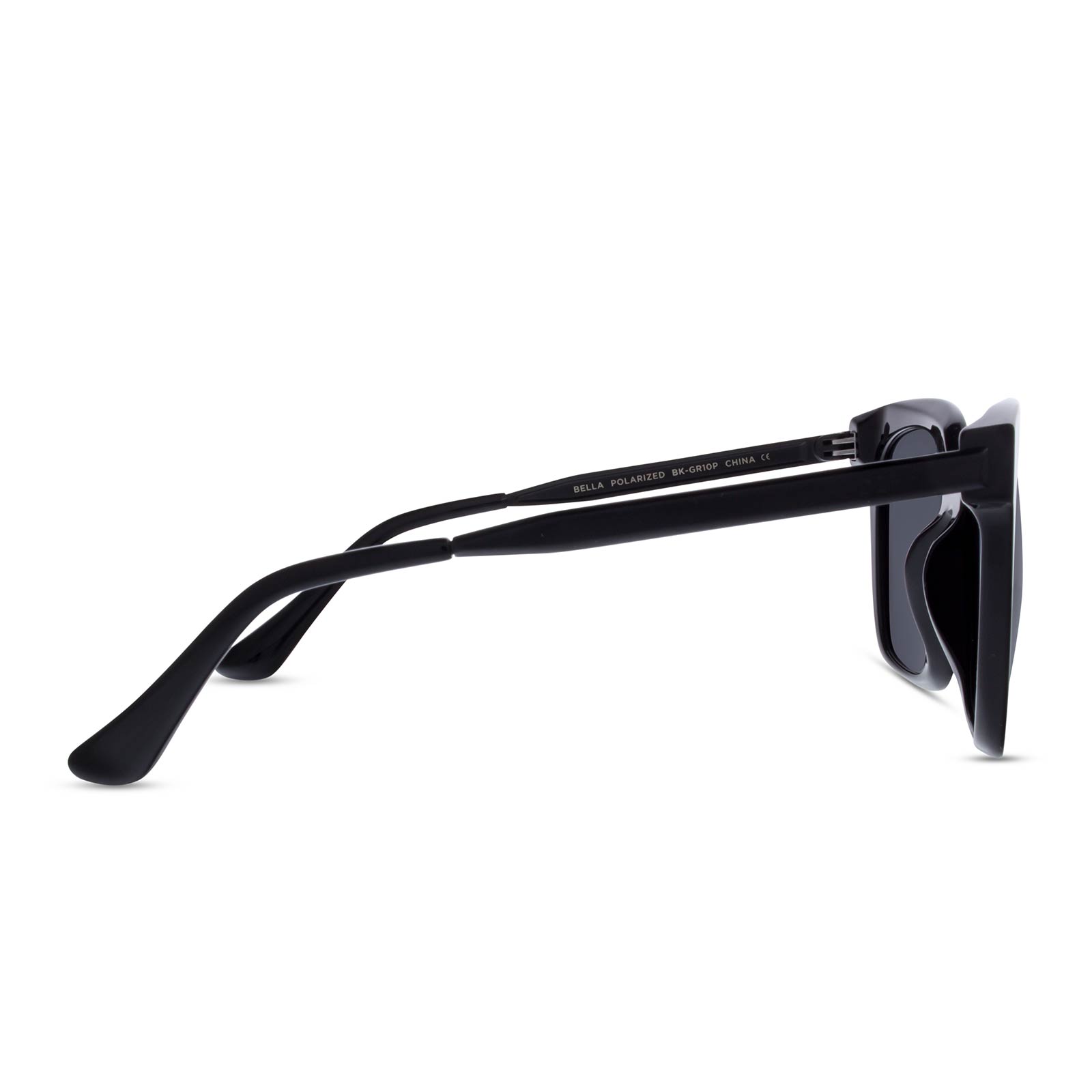 Bella - Black Grey Polarized Sunglasses
