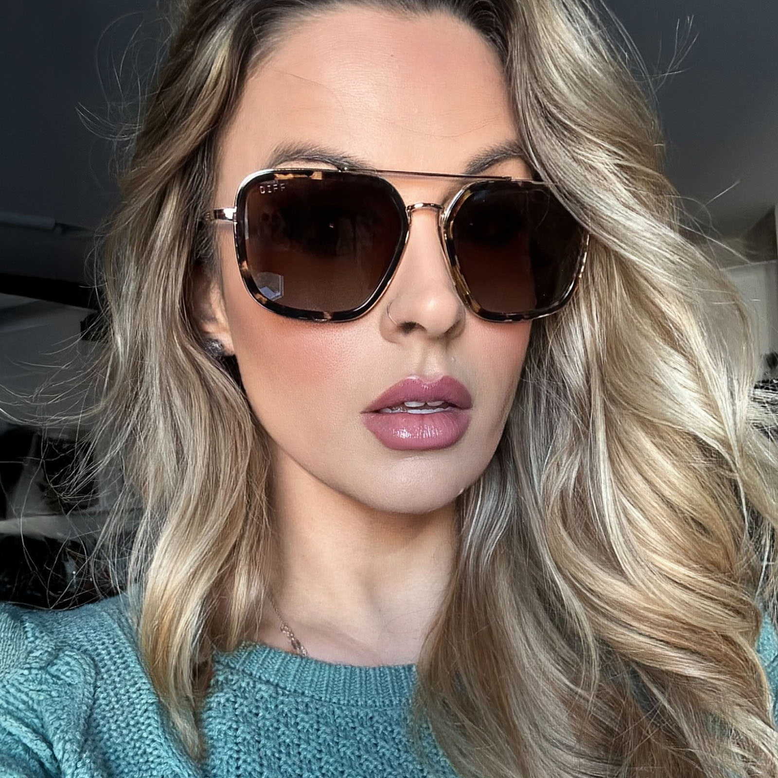 Jordan - Espresso Tortoise Brown Gradient Polarized Sunglasses