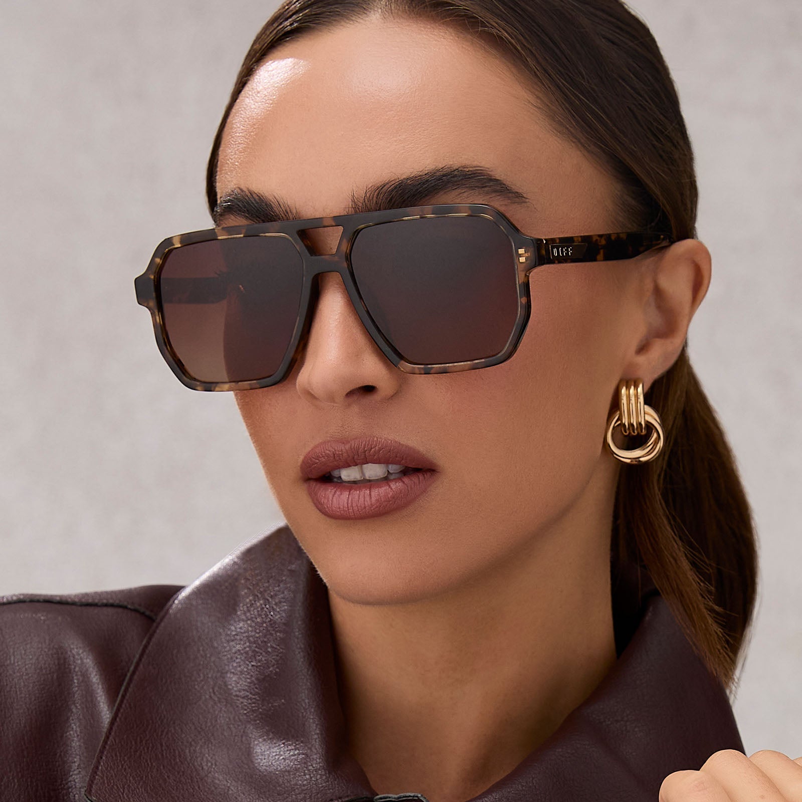 Cameron - Espresso Tortoise + Brown Gradient + Polarized Sunglasses