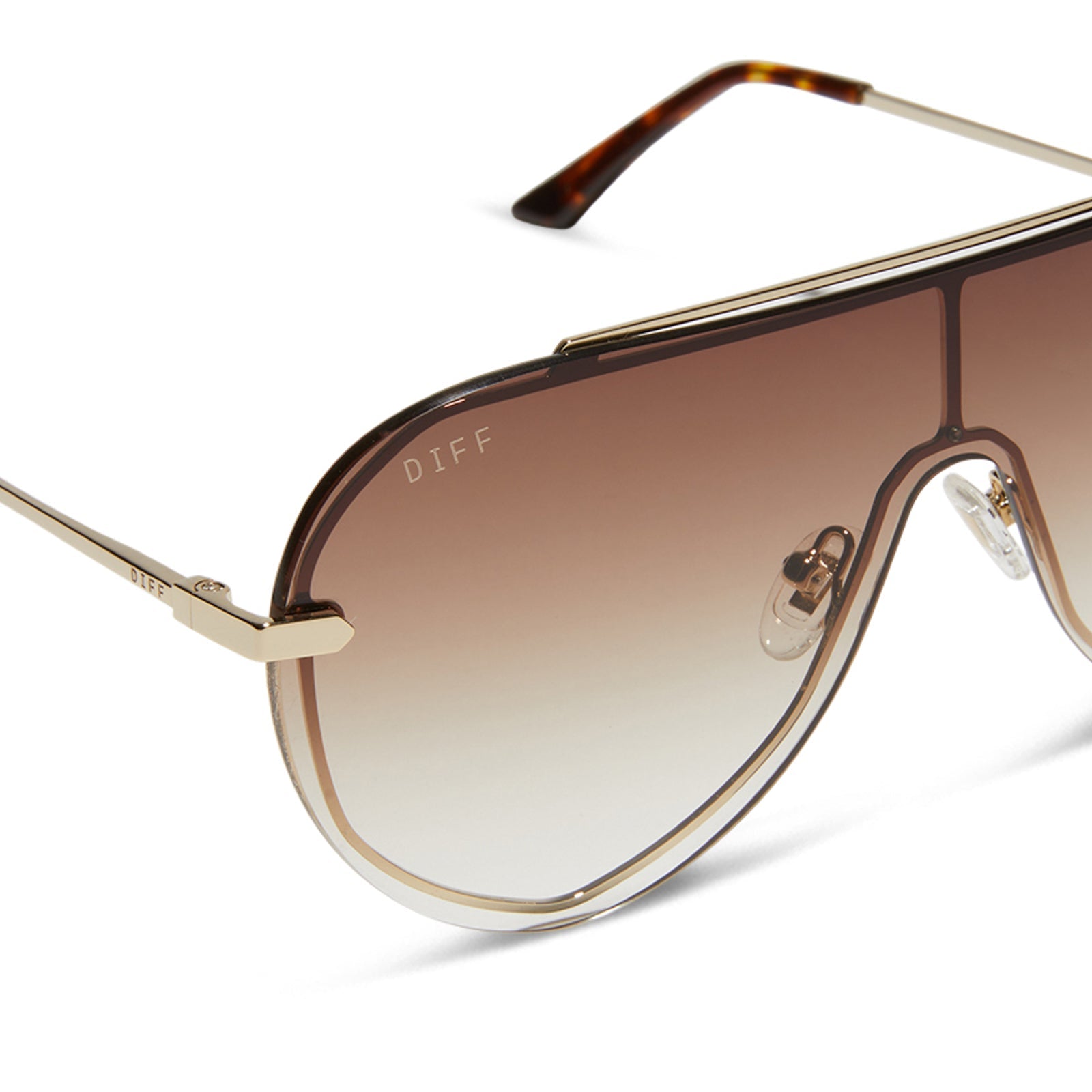 Imani - Gold Brown Gradient Sunglasses