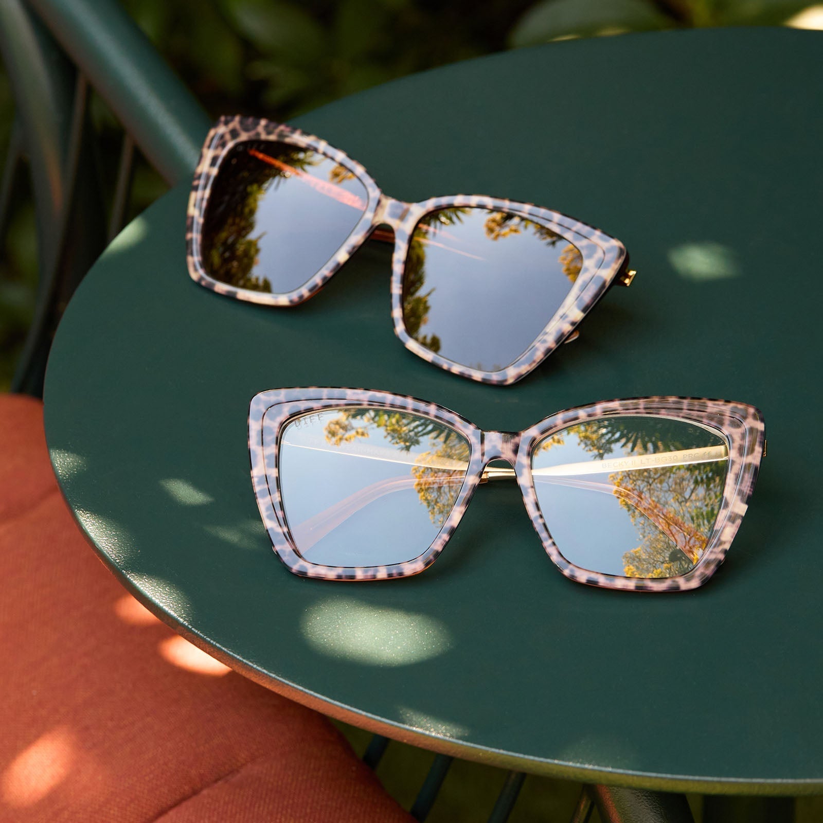 Becky II - Leopard Tortoise Brown Gradient Sunglasses
