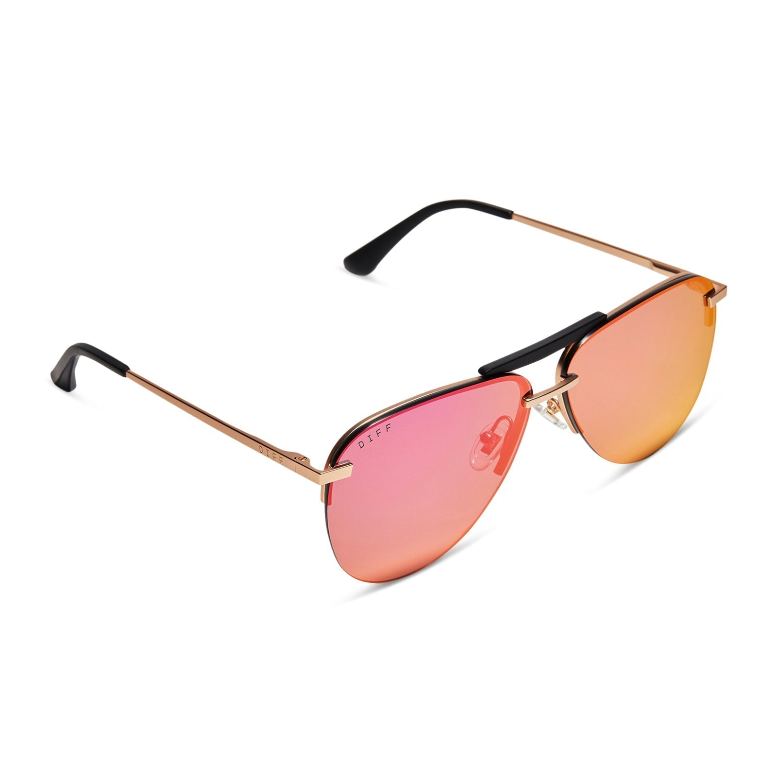 Tahoe - Matte Gold Sunset Mirror Polarized Sunglasses