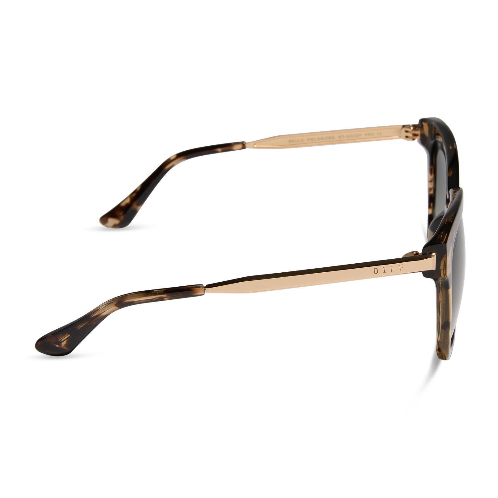 Bella - Espresso Tortoise Grey Gradient Polarized Sunglasses