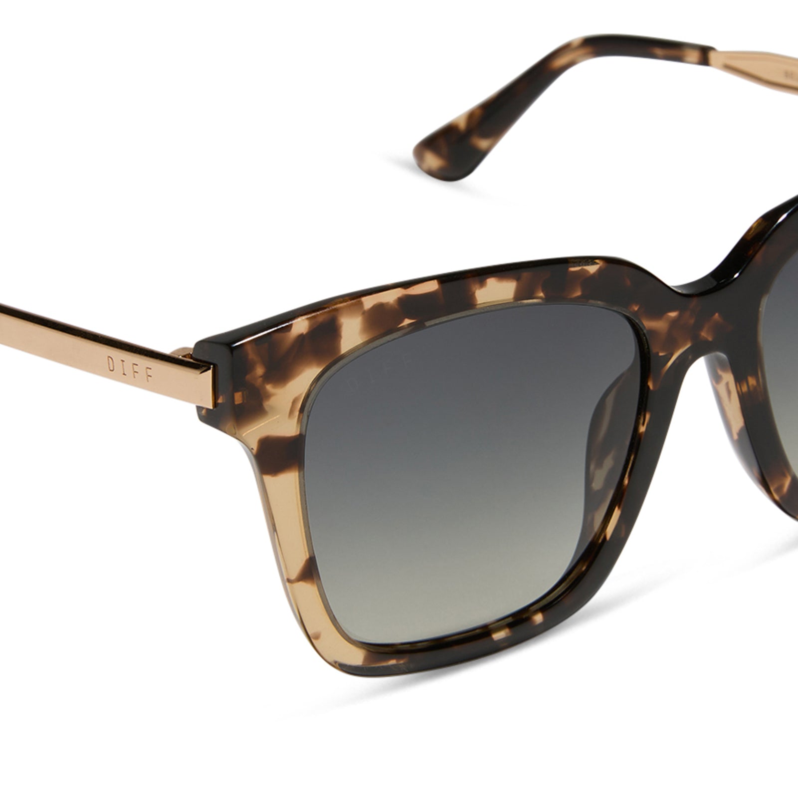 Bella - Espresso Tortoise Grey Gradient Polarized Sunglasses