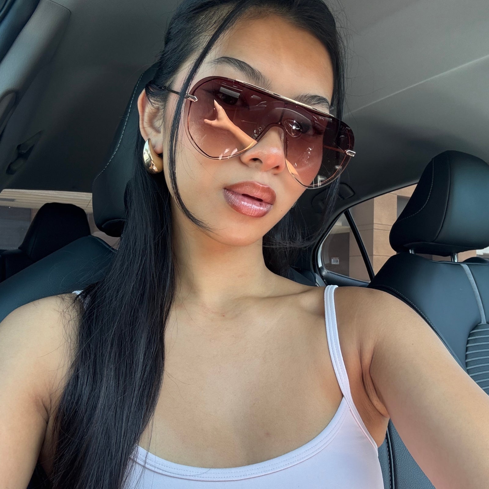 Imani - Gold Brown Gradient Sunglasses