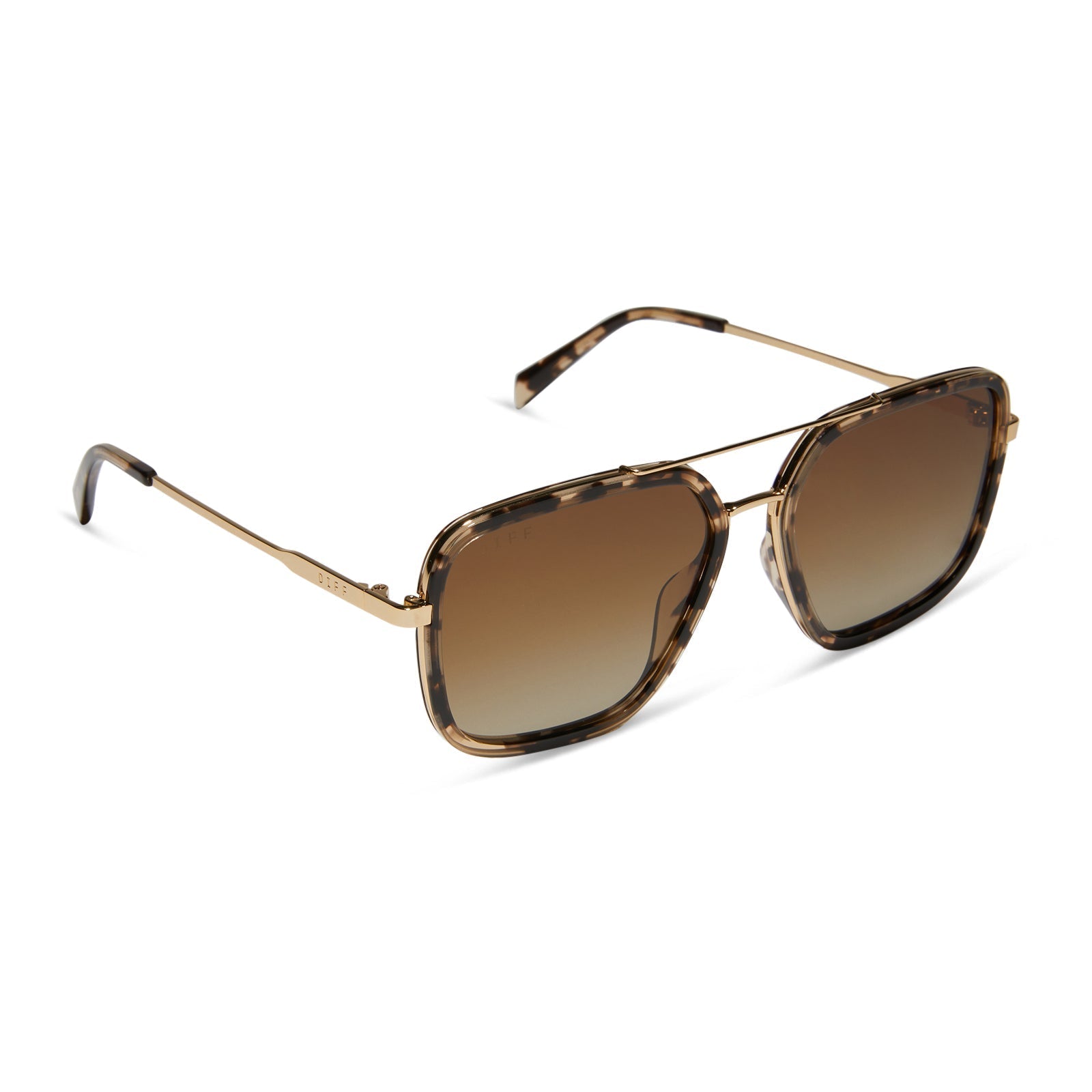 Jordan - Espresso Tortoise Brown Gradient Polarized Sunglasses