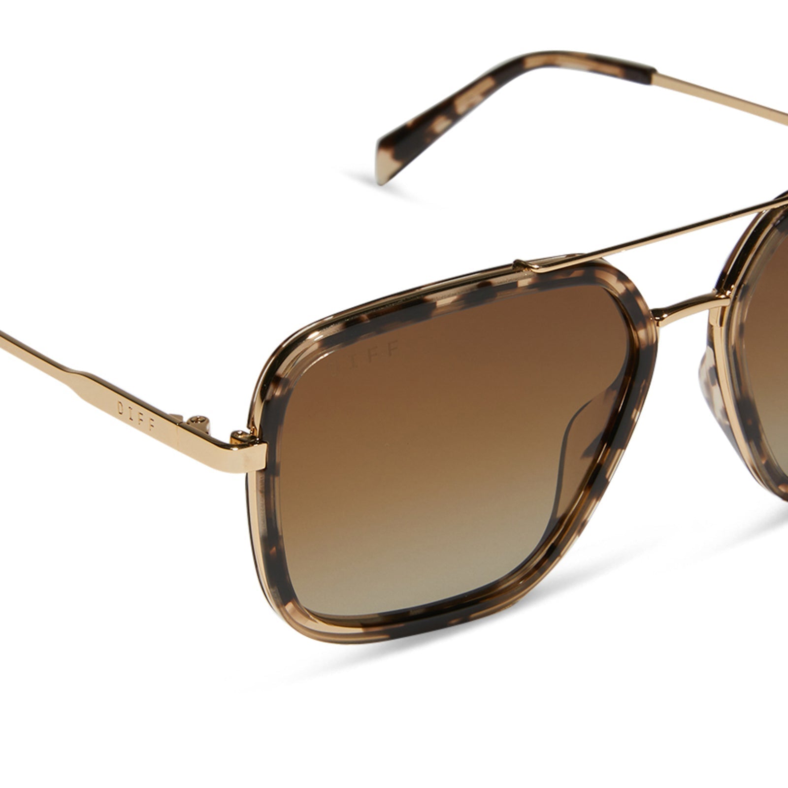 Jordan - Espresso Tortoise Brown Gradient Polarized Sunglasses