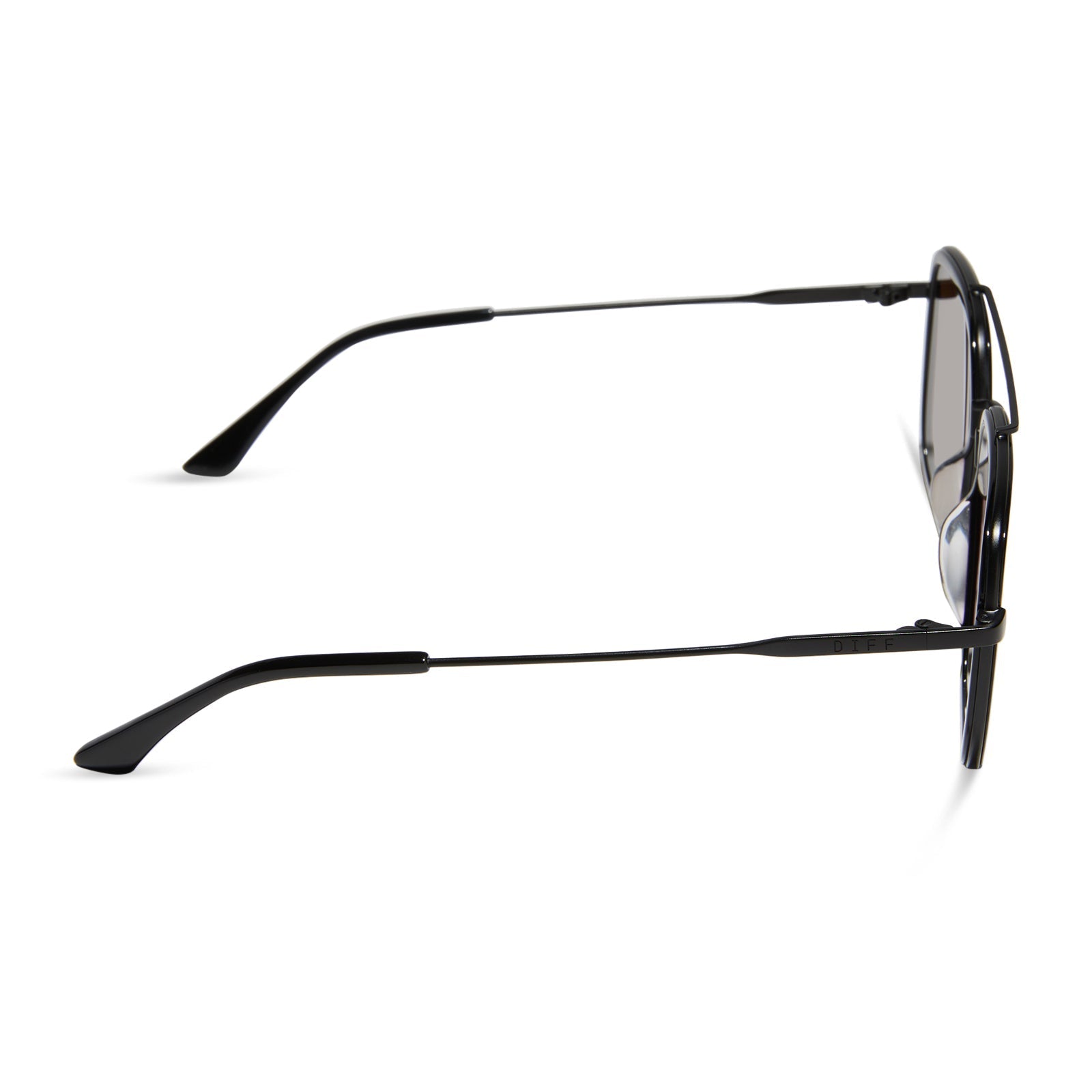 Jordan - Matte Black Temple Tips Brown Gradient Polarized Sunglasses