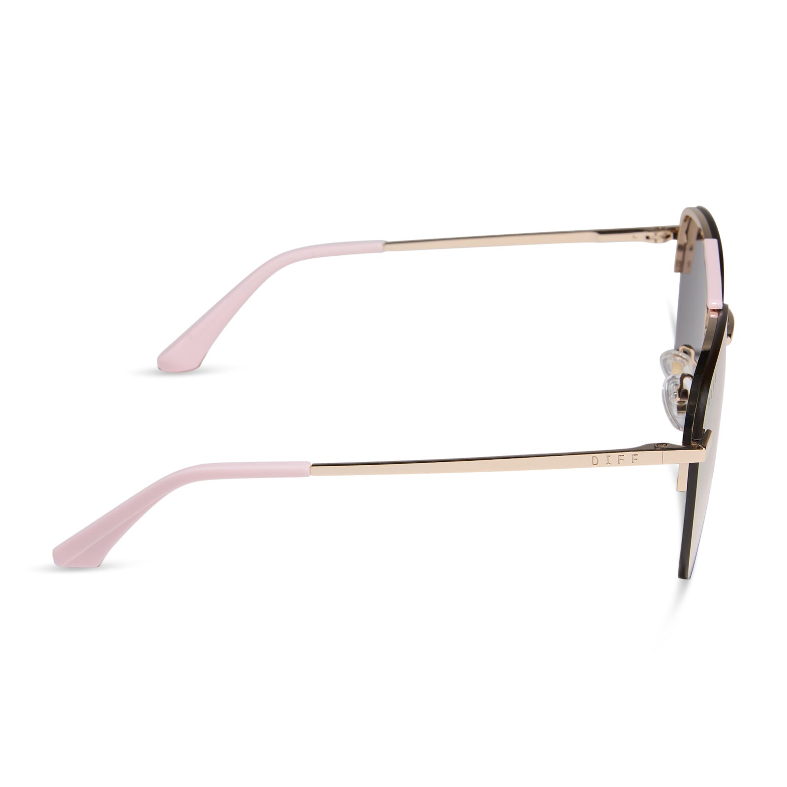 Tahoe - Gold Powder Pink Taupe Mirror Sunglasses